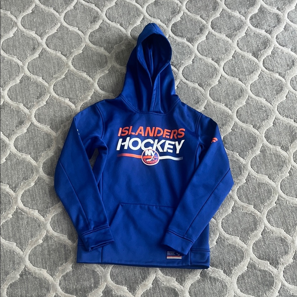 💙🧡Kids Blue Islanders Hockey Hoodie🧡💙 youth M🧡💙 10/12